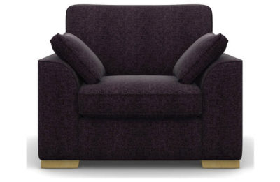Heart of House Lincoln Tweed Fabric Chair - Purple